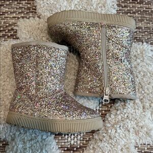 Cat & Jack Glittery Kids Boots
